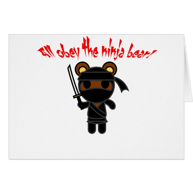 Todos obedecen el oso de Ninja (Anverso (Horizontal))