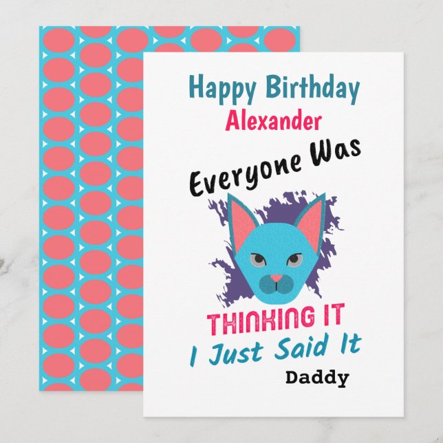 Todos Pensaban Que Era Feliz Personalizado De Cump (Anverso / Reverso)