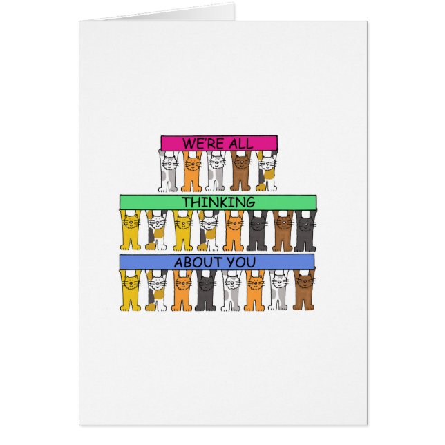 Todos pensamos en tus gatos Personalizados (Frente)