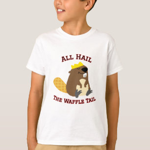 Todos saludan a la camiseta de la cola de Waffle
