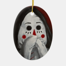 Todos somos muñecas aquí III Ornamento cerámico