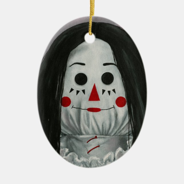 Todos somos muñecas aquí VI Ornamento cerámico (Frente)