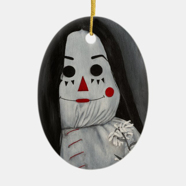 Todos somos muñecas aquí VIII Ornamento cerámico (Frente)