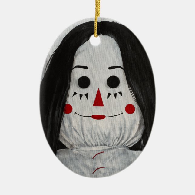 Todos somos muñecas aquí XII Ornamento cerámico (Frente)