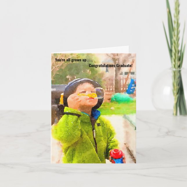 Todos son adultos con tarjeta de graduación (Anverso)