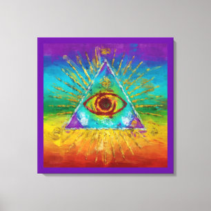 Todos viendo el ojo de Dios - arte esquemático abs