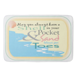 Toes en la arena gran alfombra de baño