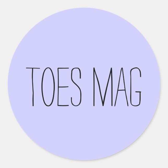 Toes Mag Pegatina (Anverso)