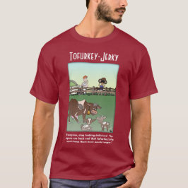 Tofurkey Jerky Maroon camiseta masculina