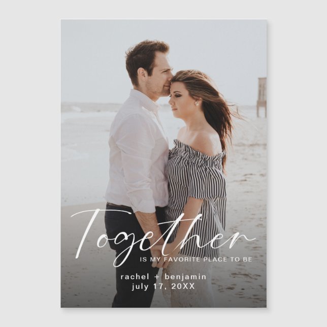 Together is my Favorite Place Photo Engagement  (Anverso)