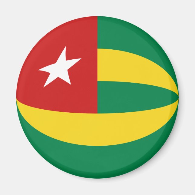 Togo: El imán de la bandera (Frente)