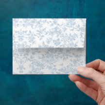 Toile Botánico Azul Francés Clásico