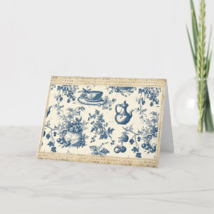 Toile de Jouy Deep Blue and Cream Kitchenware