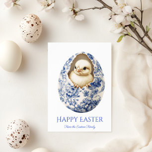 Toile De Jouy Feliz Tarjeta De Saludo De Pascua