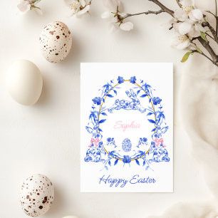 Toile De Jouy Feliz Tarjeta De Saludo De Pascua