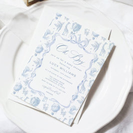 Toile de Jouy Safari Oh Boy Invitación a la ducha