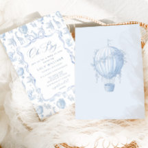 Toile de Jouy Safari Oh Boy Invitación a la ducha 