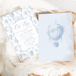 Toile de Jouy Safari Oh Boy Invitación a la ducha 