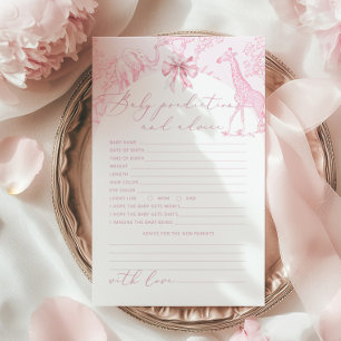Toile de Jouy Safari Predicciones y tarjeta de con