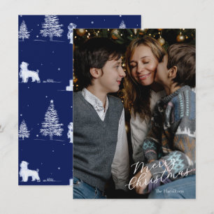 Toile de la Marina con guión de navidad de Feliz