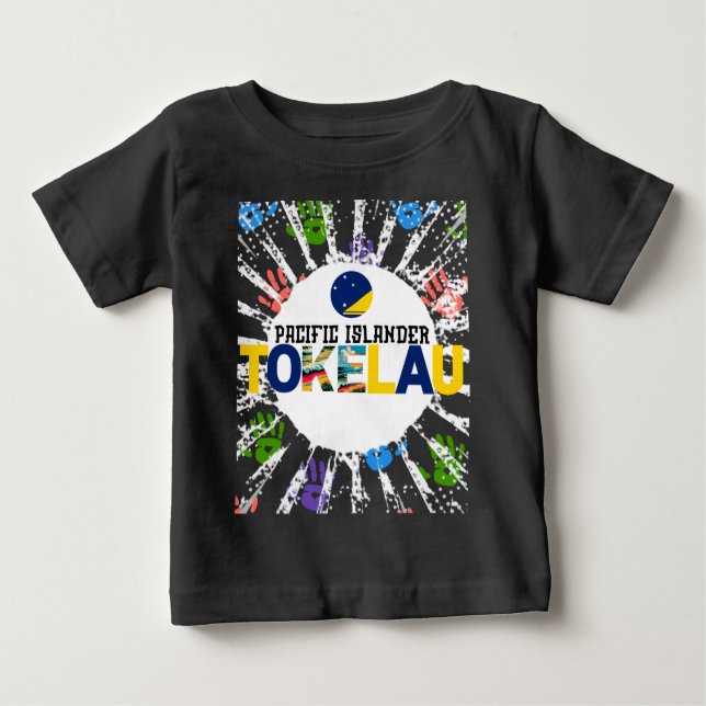 Tokelau Niños niños niños pequeños bebés camiseta (Anverso)