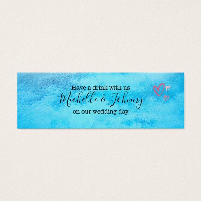 token de bebida - bodas/cumpleaños totalmente edit (Frente)