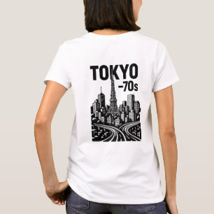 Tokio - Camiseta de arte retro de los años 70   Ja