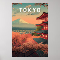 Tokio Japón Viaje Arte Vintage