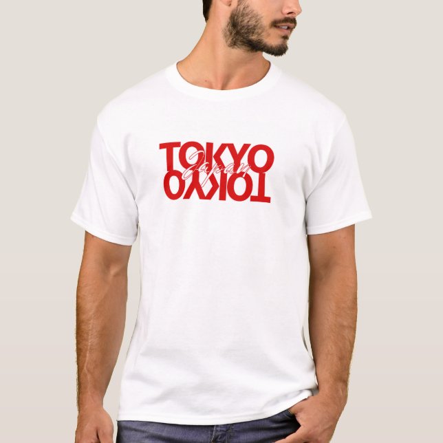TOKYO. CAMISETA CON TEXTO IMPRESO (Anverso)