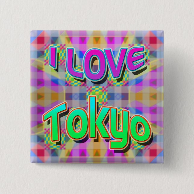 Tokyo Festival 1 botón "I LOVE Tokyo" (Anverso)