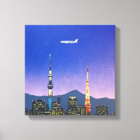 Tokyo Japón Horizonte 80s Arte Hiroshi Nagai