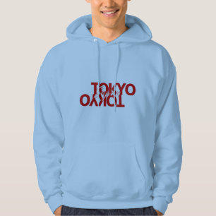 Tokyo Japón Reflexión Roja Tipografía Sudadera con