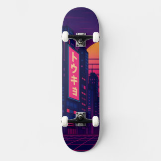 Tokyo Retro-Style Skateboard