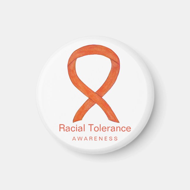 Tolerancia racial Conciencia Cinta Nevera imán (Frente)