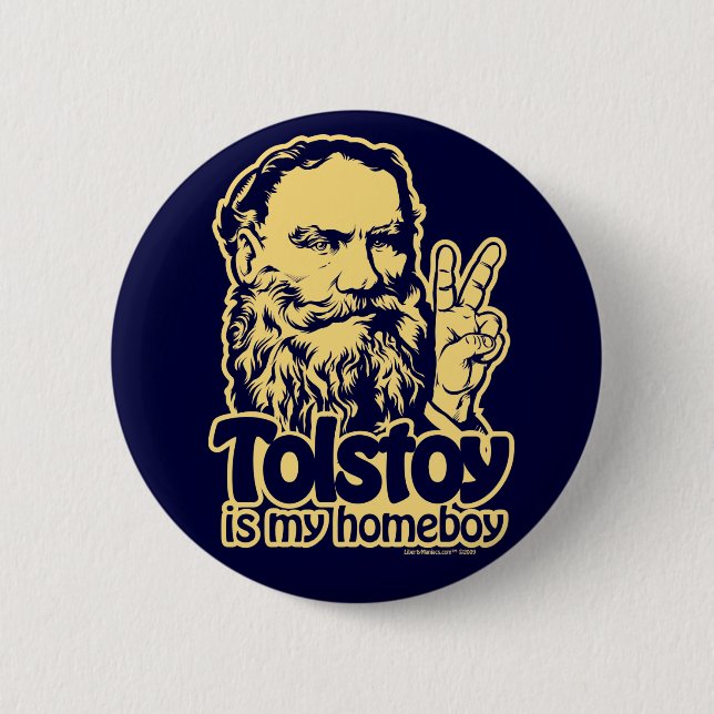 Tolstoy es mi botón del Homeboy (Anverso)