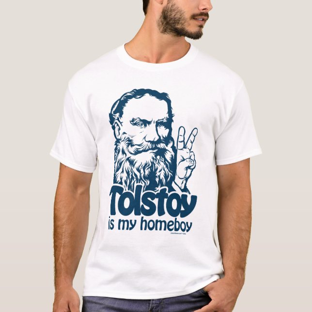 Tolstoy es mi camiseta del Homeboy (Anverso)