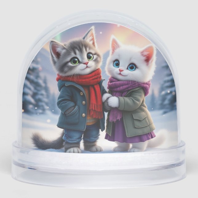 Tom & Luna 2025 Aurora Snow Globe (Anverso)