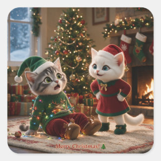 Tom & Luna Feliz Navidad Pegatinas Divertidas de G