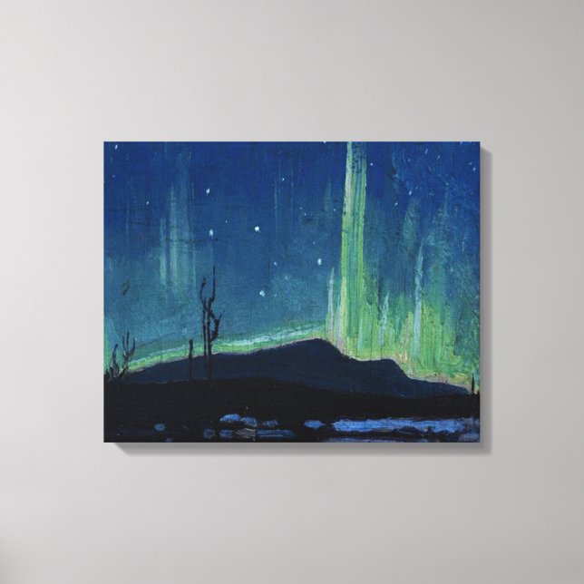 Tom Thomson - auroras boreales, obras de arte famo (Anverso)
