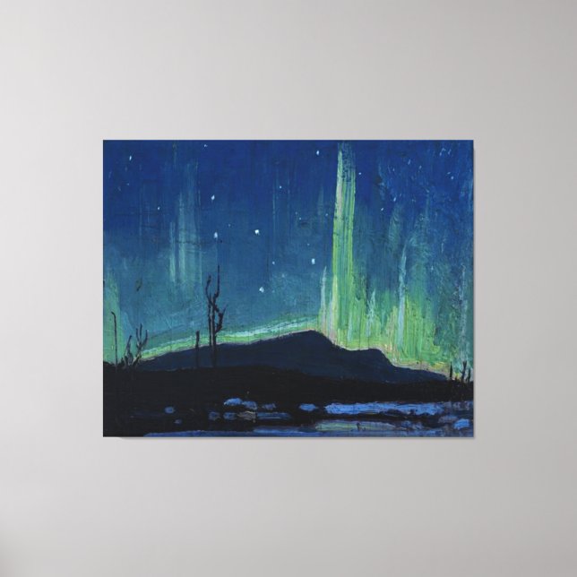 Tom Thomson - auroras boreales, obras de arte famo (Anverso)