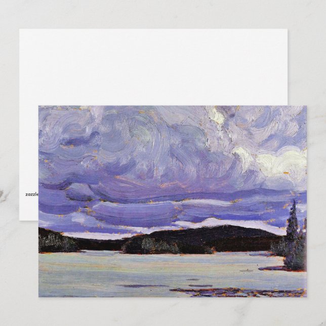 Tom Thomson - Lago Canoe, Primavera (Anverso / Reverso)