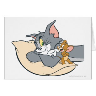 Tom y Jerry en la almohada