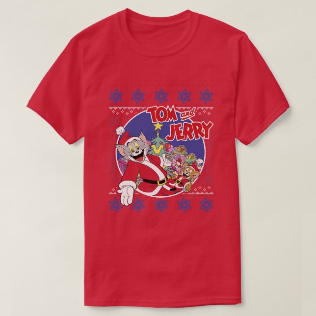 Tom Y Jerry Navidades Clásicos Suéter Premi (Diseño del anverso)
