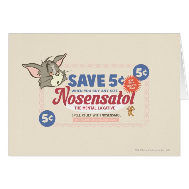 Tom Y Jerry Nosensatol Coupon (Anverso (Horizontal))