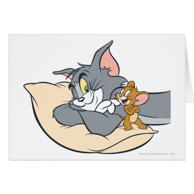 Tom y Jerry On Pillow (Anverso (Horizontal))