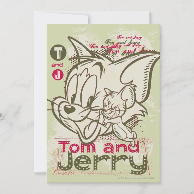 Tom y Jerry Pink y Green (Anverso)