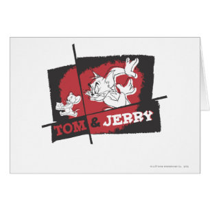 Tom y Jerry rojo y negro