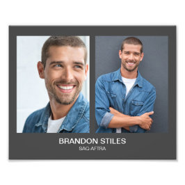 Toma 2 Actuación Foto de Cabeza 8x10 Doble Impresi