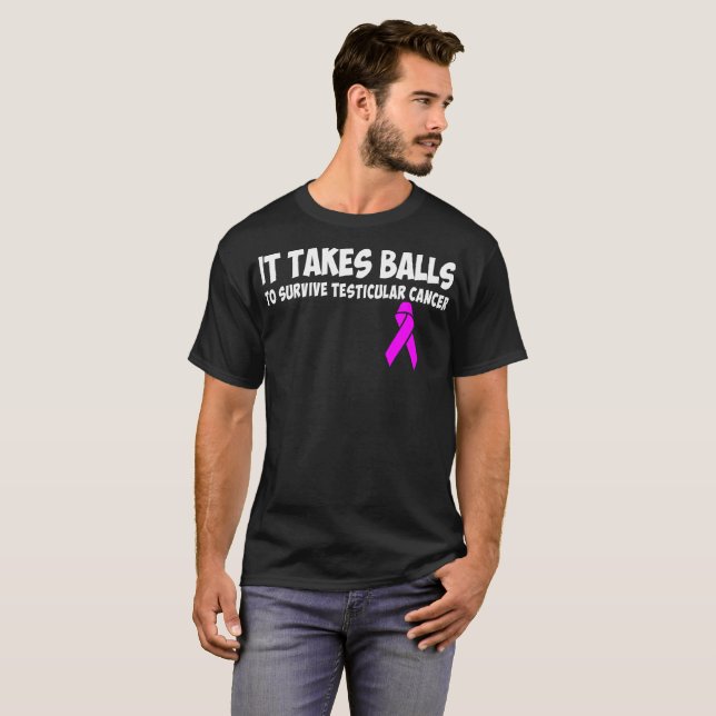 Toma bolas sobrevive la camiseta del cáncer (Anverso completo)