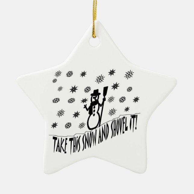 Toma Este Ornamento De Nieve (Frente)